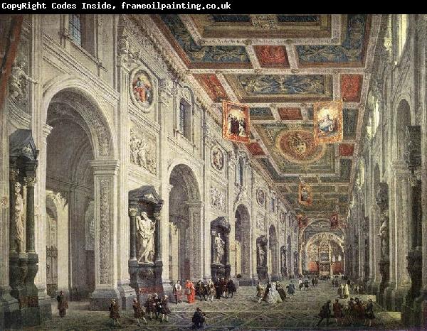Giovanni Paolo Pannini Interior of the San Giovanni in Laterano in Rome